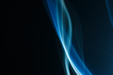 Abstract smoke isolated on black