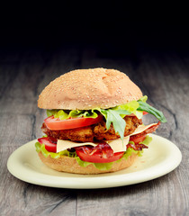 Homemade tasty sandwich