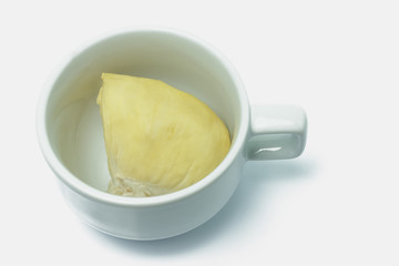 Durian in coffee cup