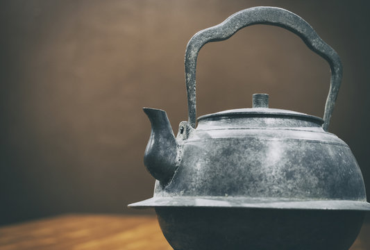 Vintage kettle Japanese style decoration object