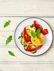 burghul  with grilled vegetables