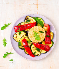 burghul  with grilled vegetables