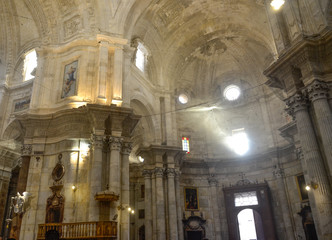 Obraz premium Interior de la Catedral de Cádiz .Andalucía. España