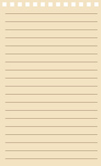 paper notepad. striped