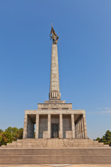 Fototapeta na wymiar Slavin war memorial (circa 1960) in Bratislava