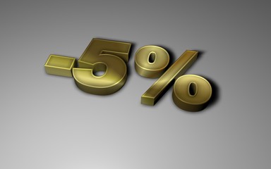 percentuale in oro
