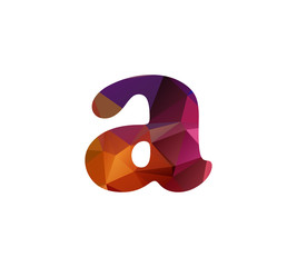 a colorful letterrs triangular