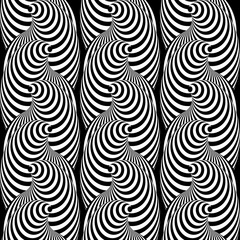 Design seamless monochrome cone illusion background