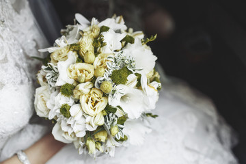 Young stylish bride.