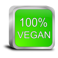 100% vegan Button