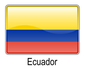 ecuador button flag