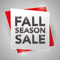 FALL SEASON SALE, poster design element
