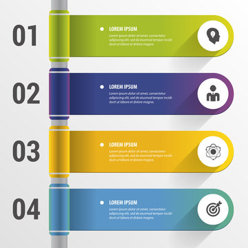 Infographic design template with icons. Banner. Vector illustration