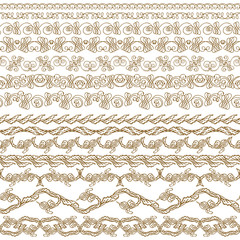 Fototapeta premium Horizontal elements decoration vector