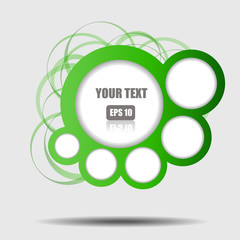 Vector : Abstract circle with space for text