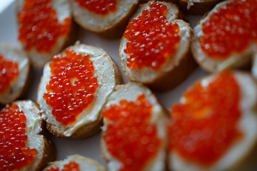 Fototapeta na wymiar Red caviar