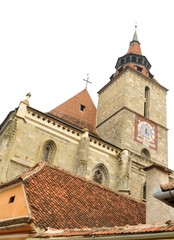 Fototapeta na wymiar Medieval architecture of the Black Church in Brasov, Romania