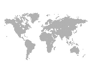 Obraz na płótnie Canvas World Map