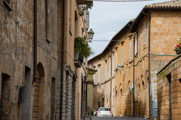 Obraz premium Orvieto still keeps a medieval town's atmosphere 中世の雰囲気を残すオルヴィエート