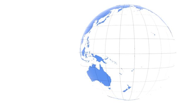 回転する地球儀