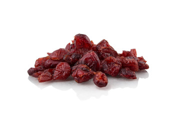 Pile of dried cranberries
