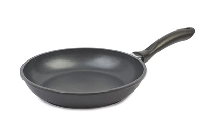 Empty pan isolated on white background