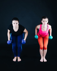 Woman doing triceps