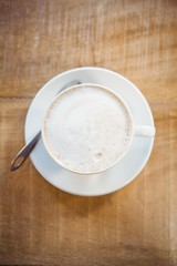 Obraz na płótnie Canvas Close up of cup of coffee