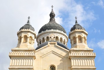 Fototapeta na wymiar Architecture detail of orthodox cathedral in Cluj Napoca, Romania