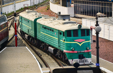 Obraz premium Old Soviet train