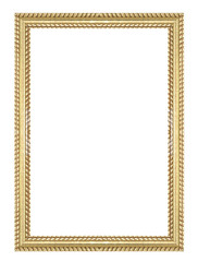 Picture frame gold wood frame
