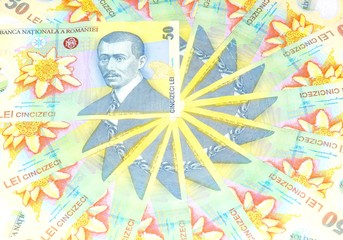 Romanian currency (lei) background