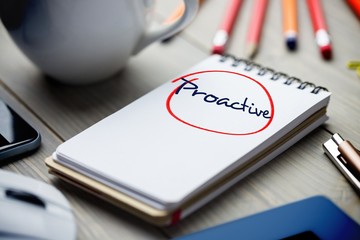 Proactive against notepad on desk