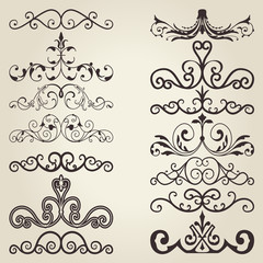 Vintage decorative elements