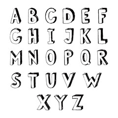 Handmade typeface 