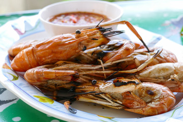 grilled prawn or roasted shrimp