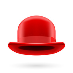 Fototapeta premium Red bowler hat