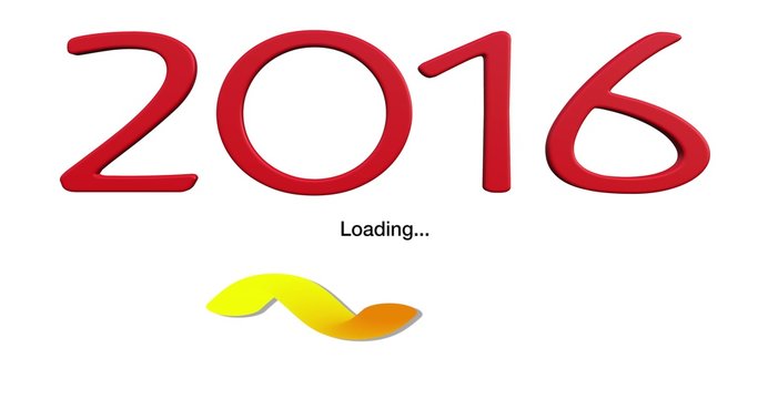 Anno 2016 con simbolo loading