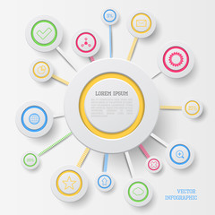 Fototapeta premium Circle infographic