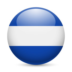 Round glossy icon of El Salvador