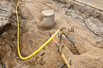 Arbeiten an der Gas- und Wasserversorgung und Kanalisation