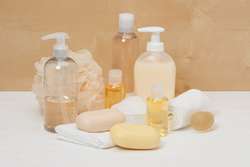 Shampoo, Liquid Soap, Aromatic Bath Salt And Other Toiletry