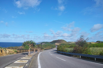 宮古島　県道２３５号線からの風景
