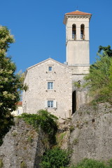 Fototapeta na wymiar Belltower In Herceg Novi, Montenegro