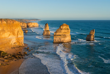 The landmark Twelve Apostles along the famous Great Ocean Road, Victoria, Australia