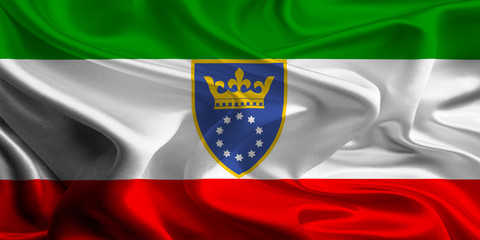 Fototapeta premium Flag of Zenica-Doboj Canton of the Federation of Bosnia and Herzegovina