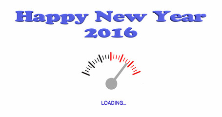 Anno Nuovo 2016 con simbolo loading