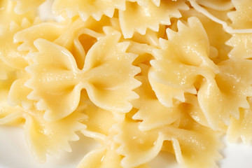 Cooked pasta from hard wheat varieties.