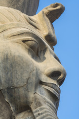 Head of Ramses II at the Luxor Temple, Egypt