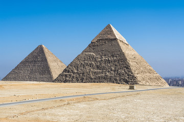 Obraz na płótnie Canvas General view of Pyramids of Giza, Egypt
